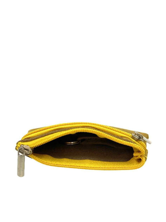Women Weakness Leather Key Holder Yellow