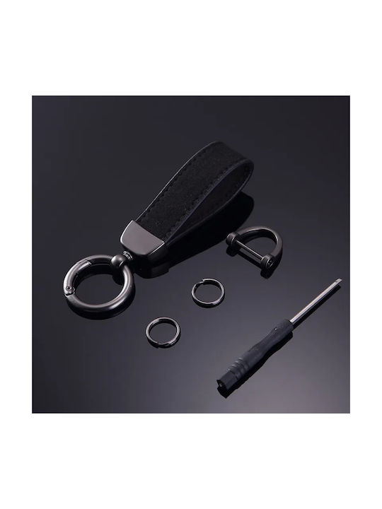 Keychain Leather Black