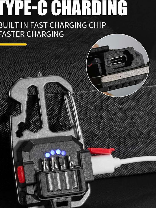 Keychain Opener with LED White
