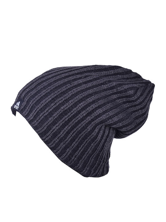 Ribbed Beanie Cap Black