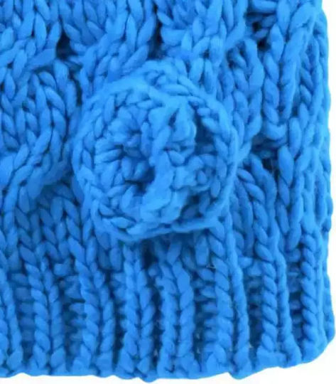 Beanie Beanie with Knit in Blue color