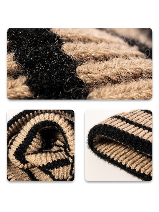 Ribbed Beanie Cap Black