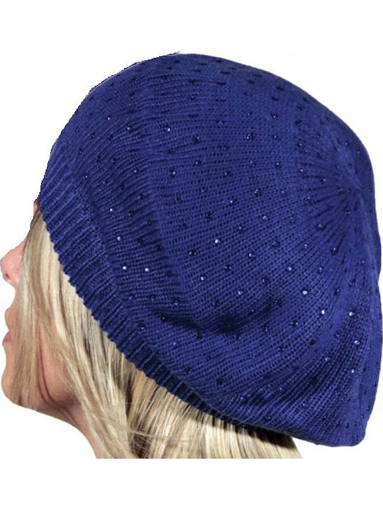 Beanie Frauen Beanie Gestrickt in Blau Farbe