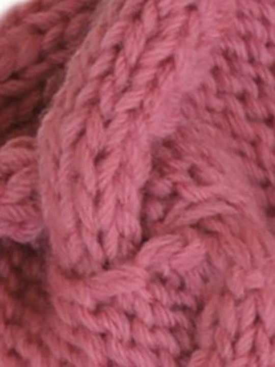 Γυναικείο Headband Πλεκτό σε Ροζ χρώμα