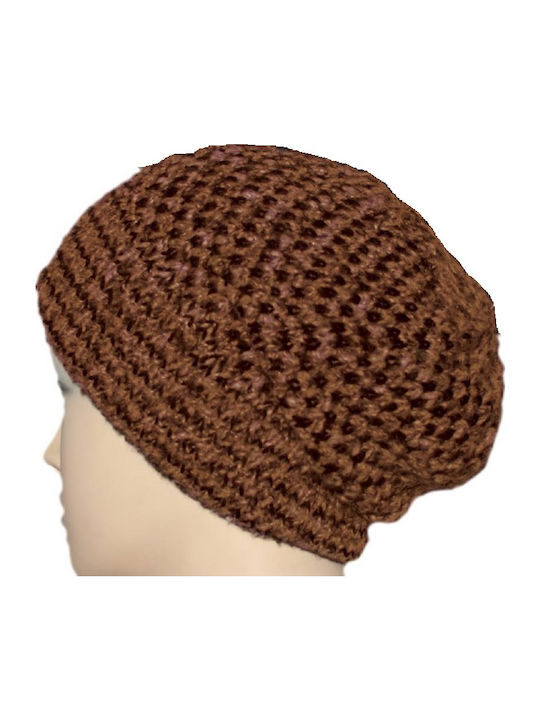 Beanie Unisex Beanie Gestrickt in Braun Farbe
