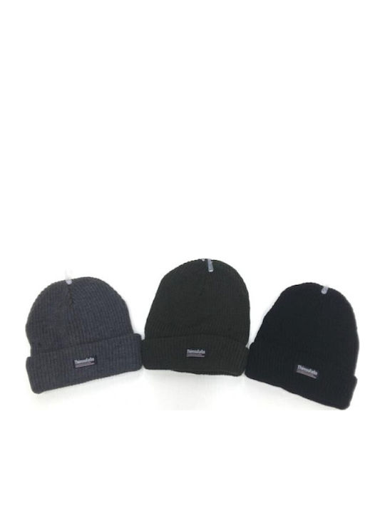 Beanie Ανδρικός Σκούφος Πλεκτός σε Γκρι χρώμα