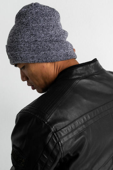Beanie Ανδρικός Σκούφος Πλεκτός σε Γκρι χρώμα