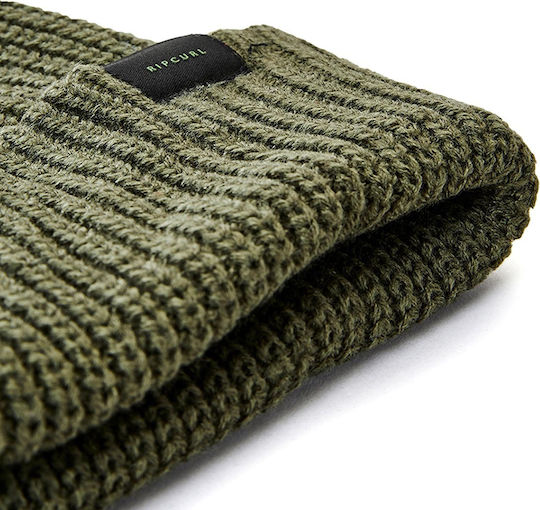 Ribbed Beanie Cap Khaki