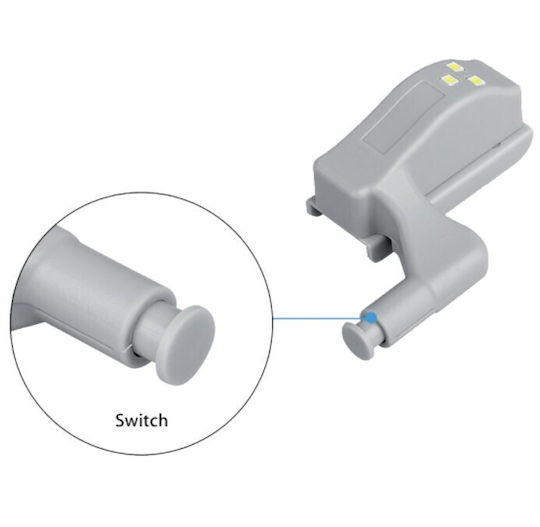 LED Light Hinge for Cabinets with Battery Powered 1pcs