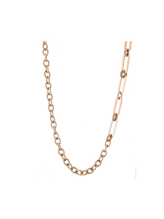 Chain Neck from Steel Gold-plated Length 40cm