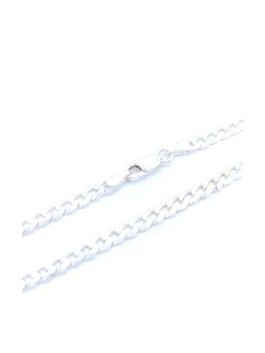 PS Silver Silberne Kette Hand Dünn Dicke 4mm und Länge 19.7cm