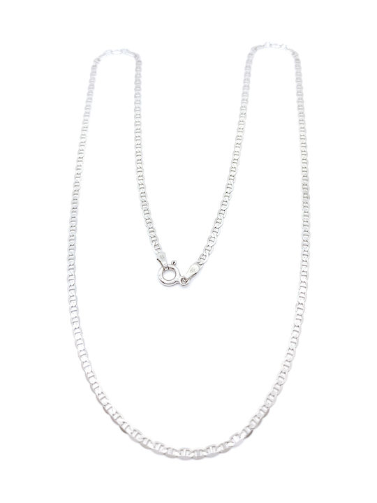 PS Silver Silberne Kette Nacken Dünn Dicke 2.5mm und Länge 55cm