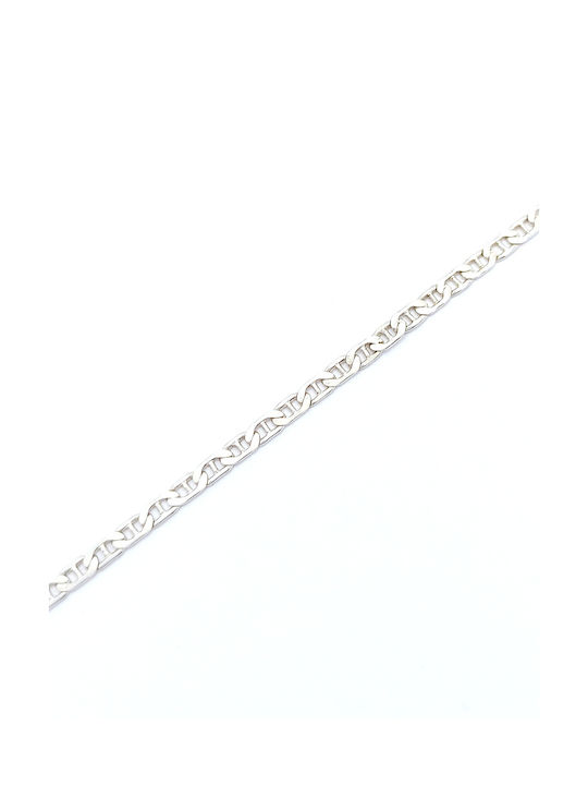 PS Silver Silver Chain Hand Thin Thickness 3mm and Length 18.5cm