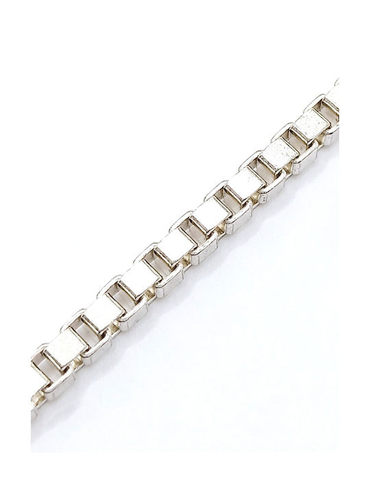 PS Silver Silver Chain Hand Thin Thickness 4.7mm and Length 18.5cm