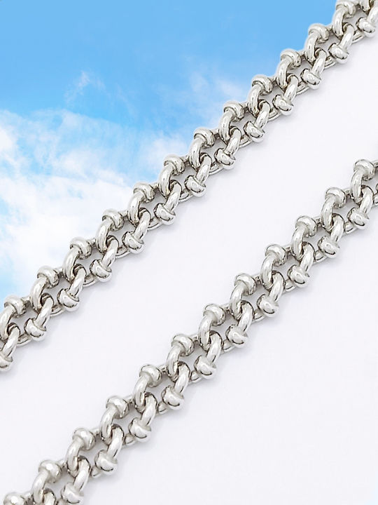 PS Silver Silver Chain Neck Thin Thickness 5.8mm and Length 41.5cm