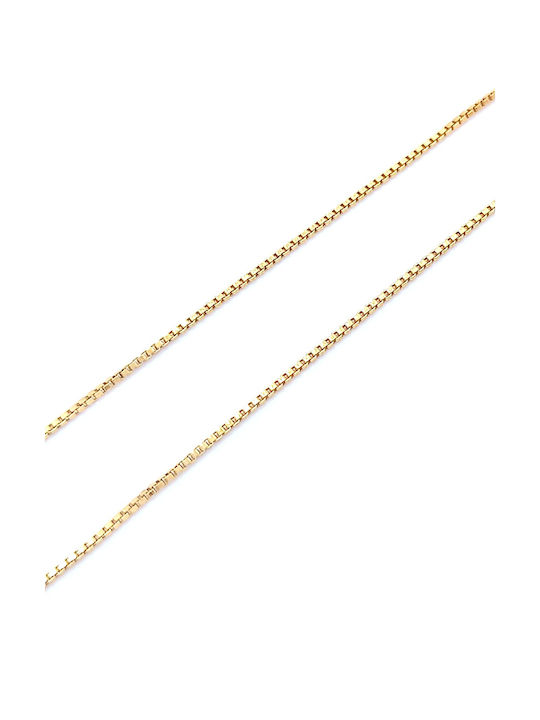 PS Silver Silver Chain Neck Gold-plated Length 45cm