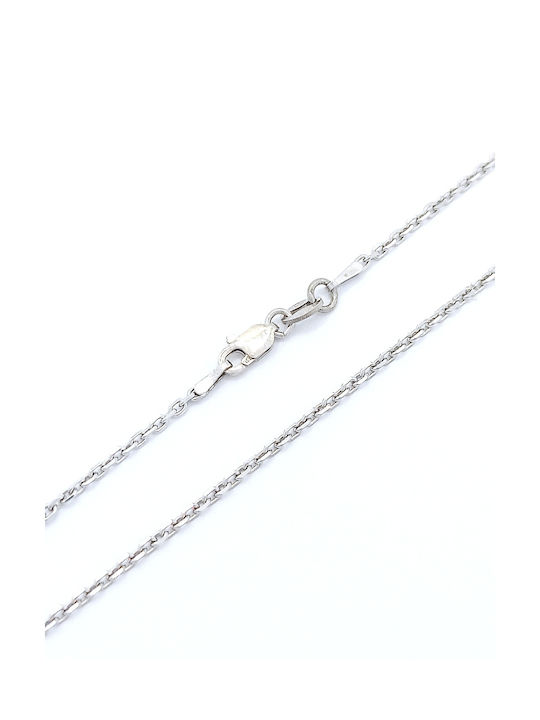 PS Silver Silberne Kette Nacken Dünne mit einer Dicke von 1.7mm und einer Länge von 55cm