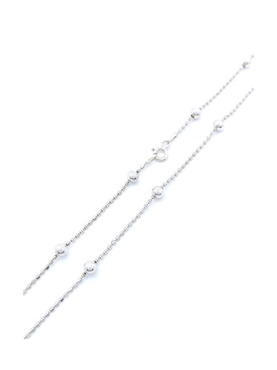 PS Silver Silver Chain Neck Thin Thickness 1.3mm and Length 50cm