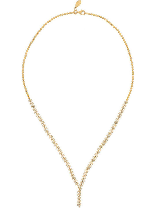 Vitopoulos Set with Necklace , Earrings & Ring from Gold 14K with Stones