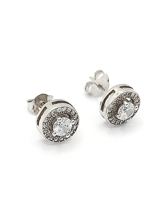 PS Silver Σετ με Σκουλαρίκια & Μενταγιόν από Ασήμι με Πέτρες