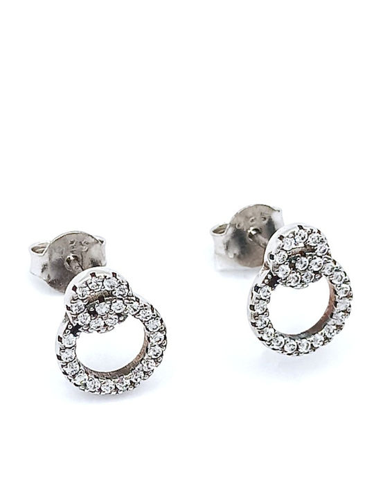 PS Silver Set with Necklace & Earrings from Silver with Stones