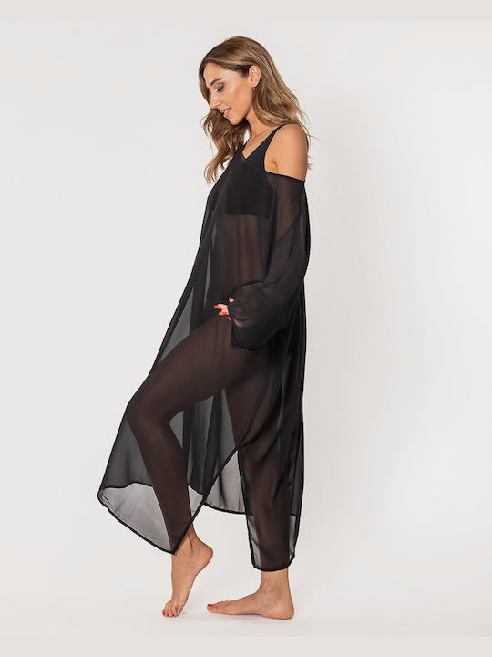 Rock Club Women's Maxi Dress Beachwear Black