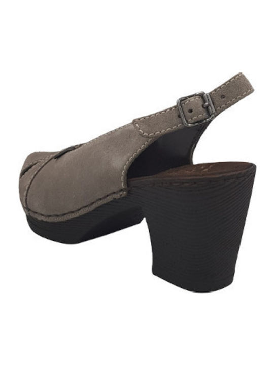 Suede Γόβες Γκρι