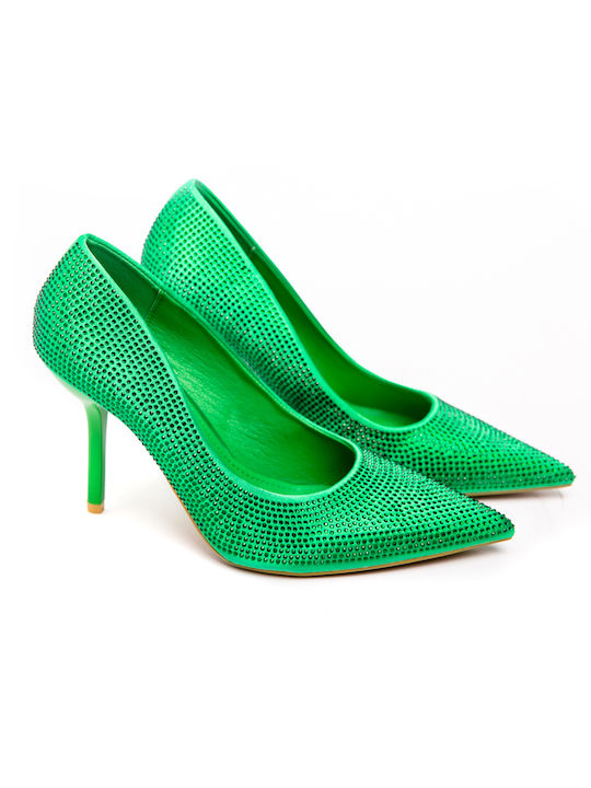 Malesa Pointed Toe Green Heels