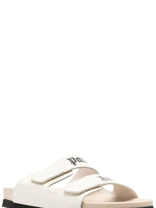 Palm Angels Leather Women's Sandals White