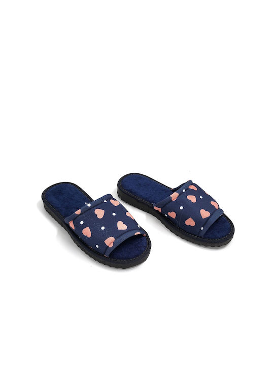 Shoelover Terry Women's Slippers Blue