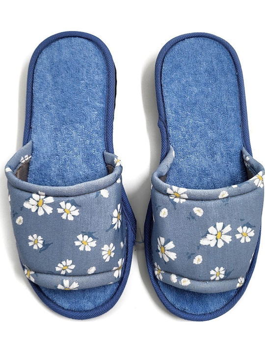 Terry Winter Women's Slippers Light Blue
