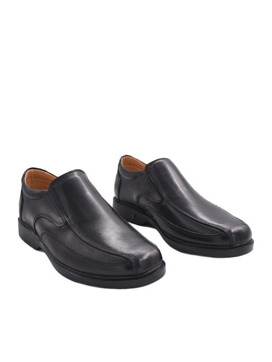 Δερμάτινα Ανδρικά Loafers σε Μαύρο Χρώμα