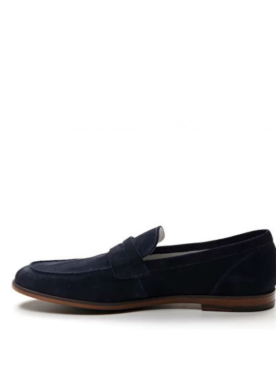 Suede Ανδρικά Loafers σε Μπλε Χρώμα