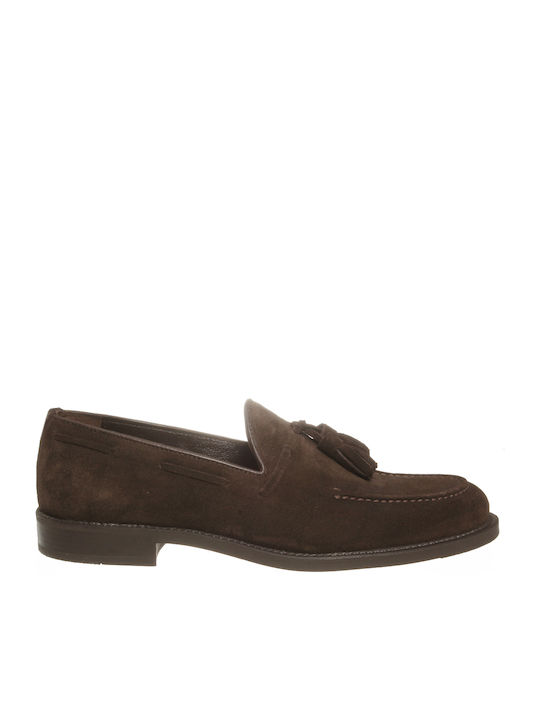 Vice Footwear Men's Suede Moccasins Brown BROWN