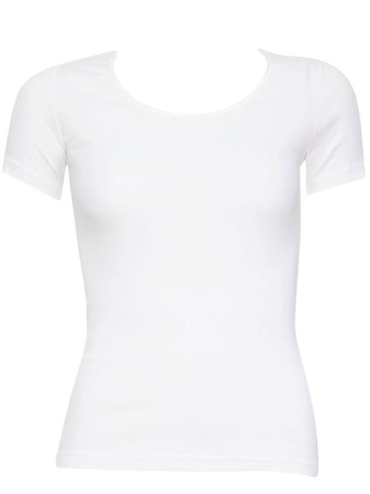 FMS Women's Short Sleeve Cotton T-Shirt White 2Pack