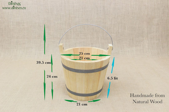 Decorative Bucket Garden Wooden DINS0023