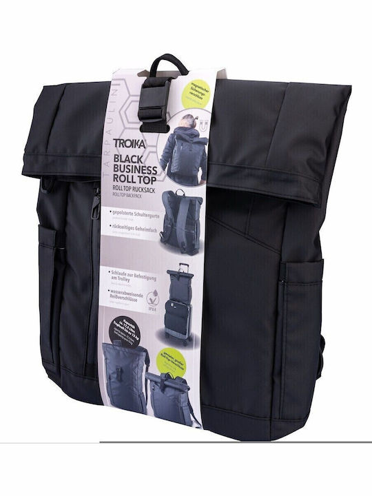 Troika Backpack Αδιάβροχο Μαύρο