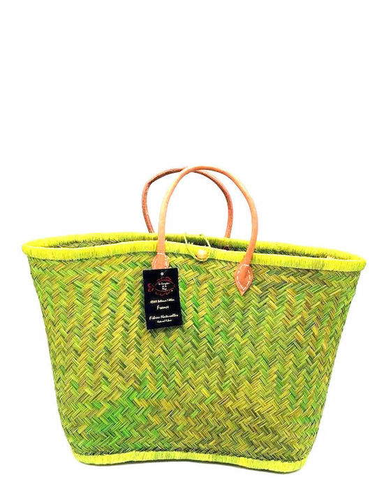 Straw Beach Bag Green