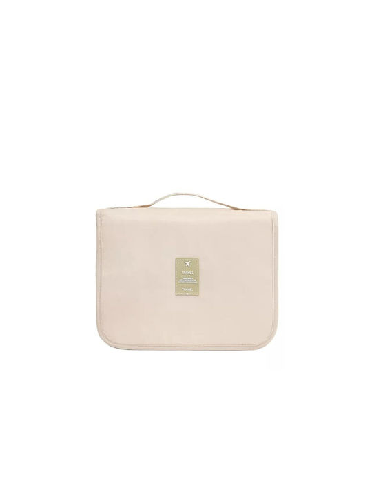 Toiletry Bag in Beige color 18.5cm