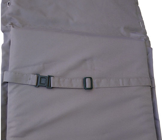 Perna Scaunului De Grădină Cu Spătar Gri 117x40cm