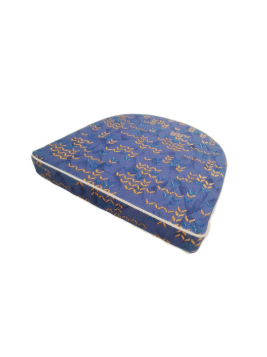 Politishome Garden Chair Cushion Horseshoe Blue 44x45cm