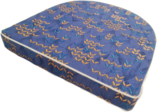 Politishome Garden Chair Cushion Horseshoe Blue 44x45cm