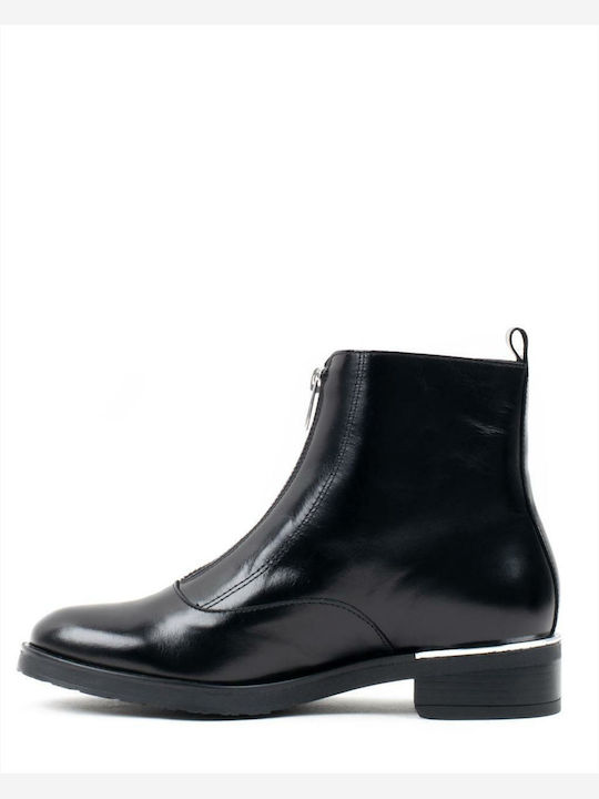 Wonders Women's Patent Leather Ankle Boots Black