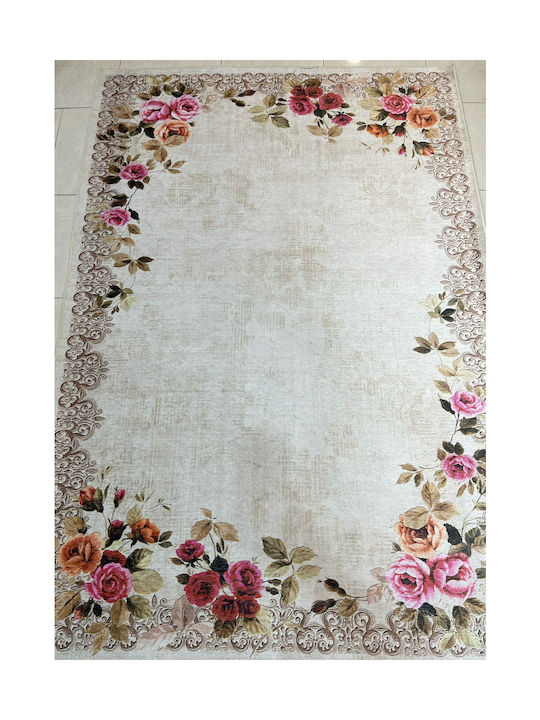 Rug Rectangular Summer Ecru