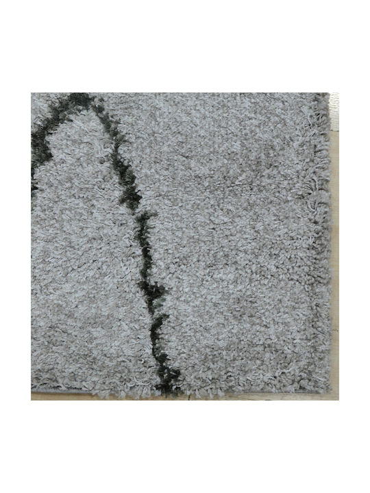 Saray Home Rug Rectangular Shaggy Gray