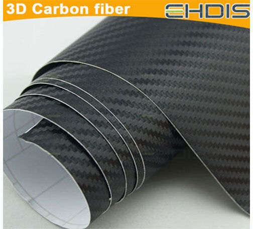 Car Tape Stickers Carbon in Black Color 1pcs