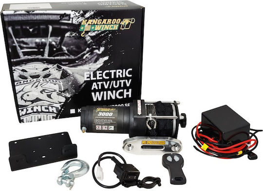 Elektrisch 4x4 Fahrzeugwinde 12V mit Zugkraft 1361kg