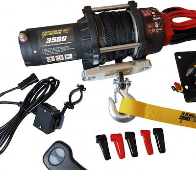 Electric 4x4 Car Winch 12V with Towing Capacity 1588kg