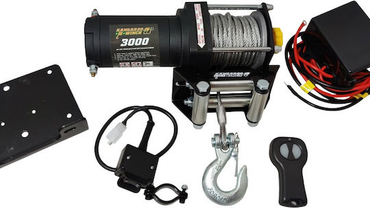 Elektrisch 4x4 Fahrzeugwinde 12V mit Zugkraft 1361kg