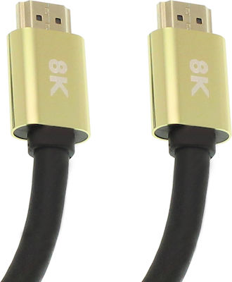 HDMI 2.1 Cable HDMI male - HDMI male 1.5m Black